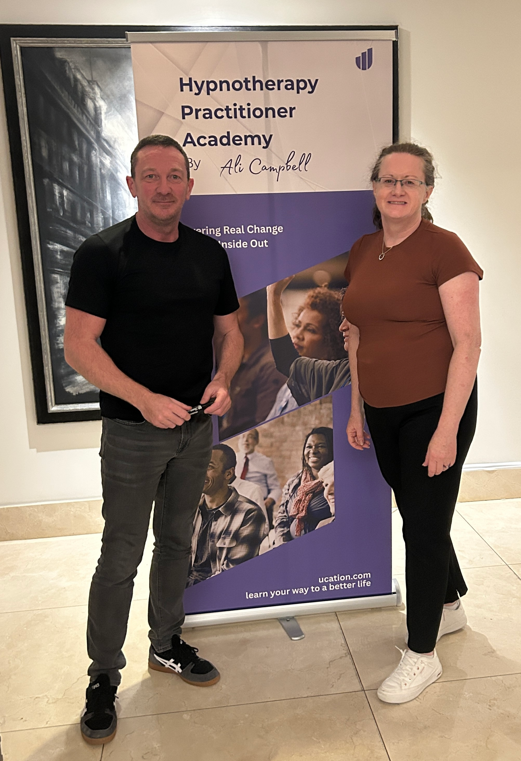 Carole Anne Cowper with Ali Campbell
